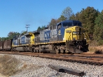 CSX 168 departs south on the old Clinchfield